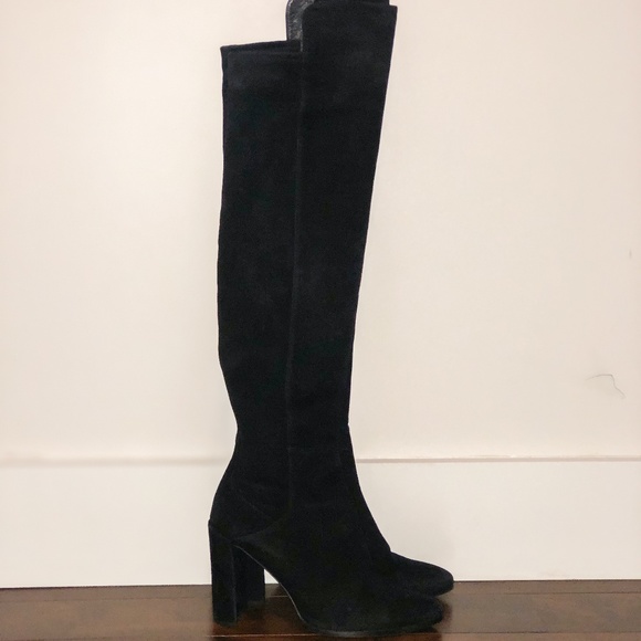STUART WEITZMAN Suede Thigh-high Boots